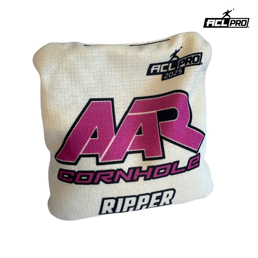 AAR Ripper 2025 - 1x4 Cornhole Bags - ACL Pro AAR White/Purple