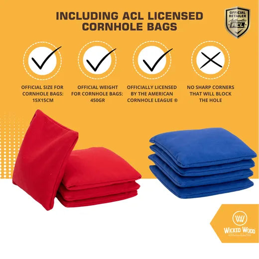 Cornhole Set - 90x60 - Black