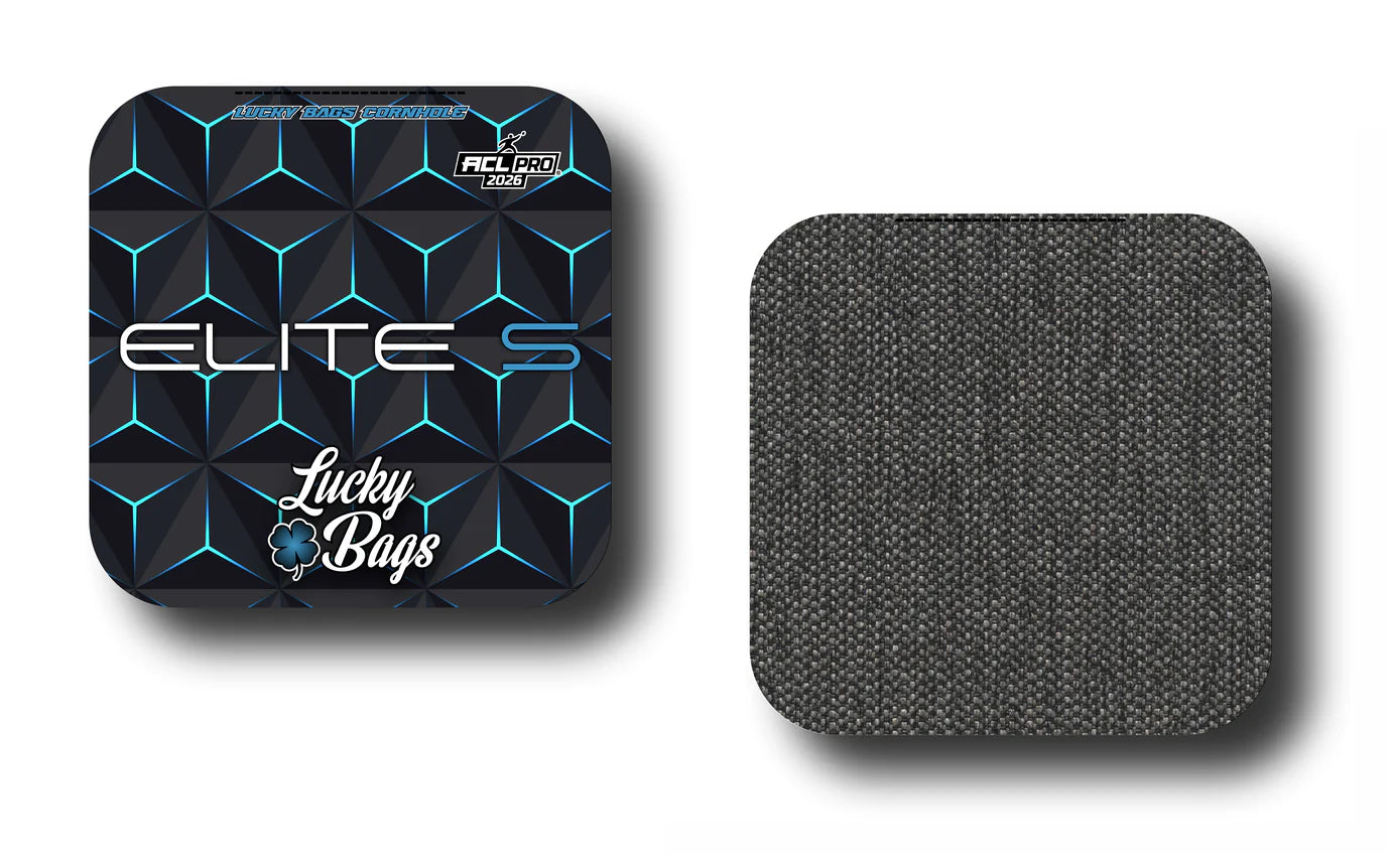 Lucky Bags - Elite S 2026 - ACL Pro Cornhole Bags Lucky Bags Hex Blue