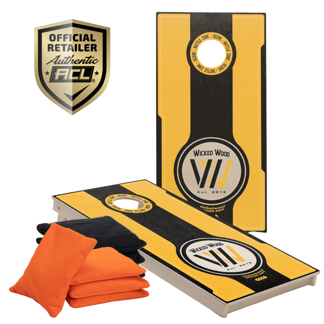 BATTLE ZONE - Cornhole Set - 2 board / 2x4 zakjes Cornhole sets Wicked Wood Games