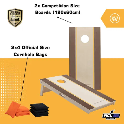 RAILS - Cornhole Set - 2 board / 2x4 zakjes Cornhole sets Wicked Wood Games