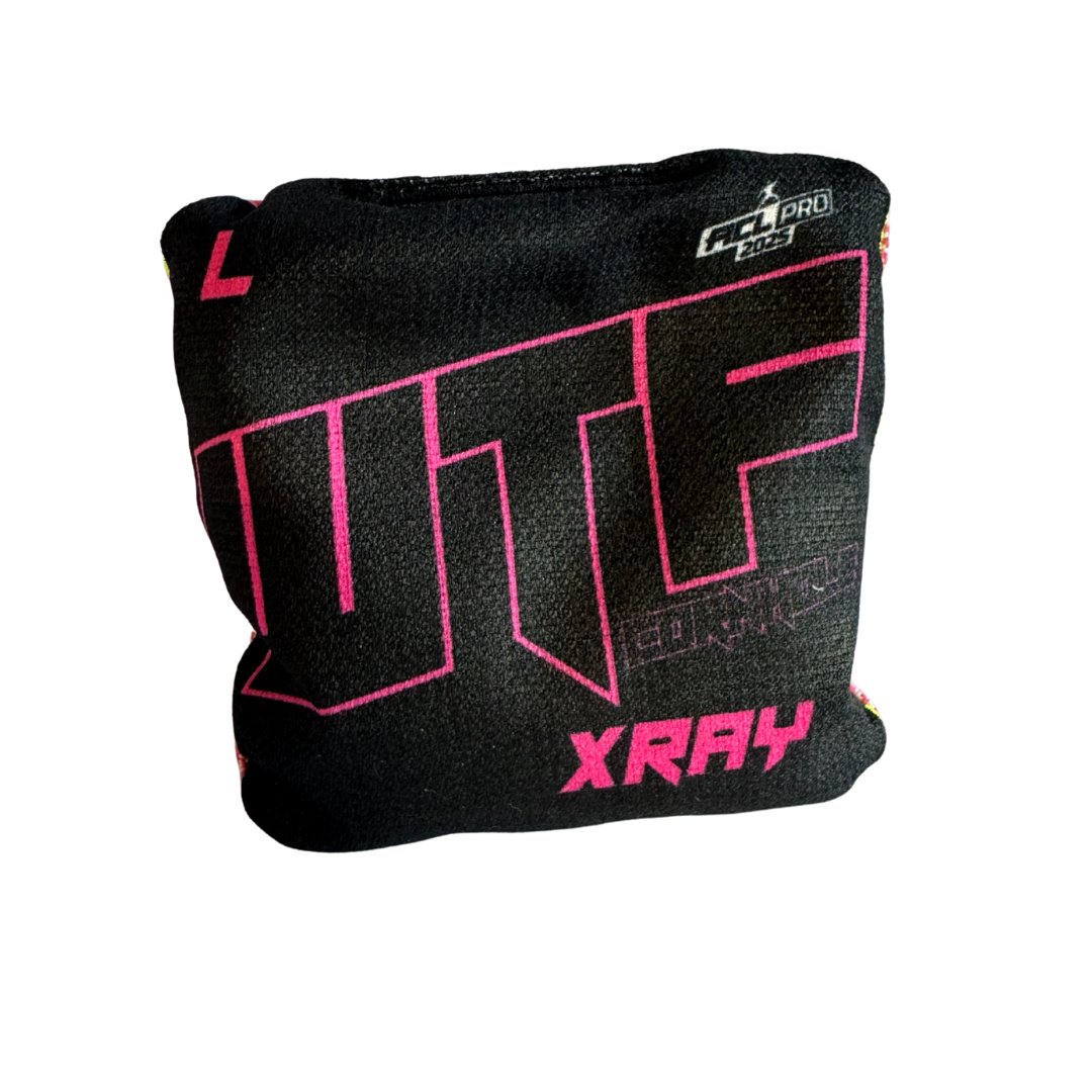 WTF - XRAY - ACL Pro Bags - 2025 Cornhole Bags Wicked Wood Games Black-Pink