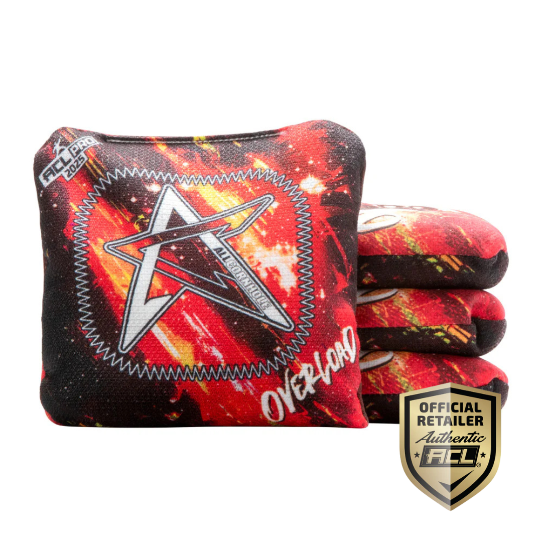 OVERLOAD 2025 - ACL PRO - 1x4 Cornhole Bags Cornhole Bags AllCornhole Red