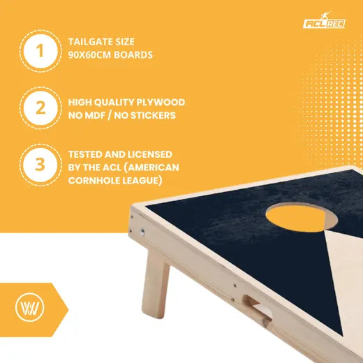 Cornhole Set - 90x60 - Black